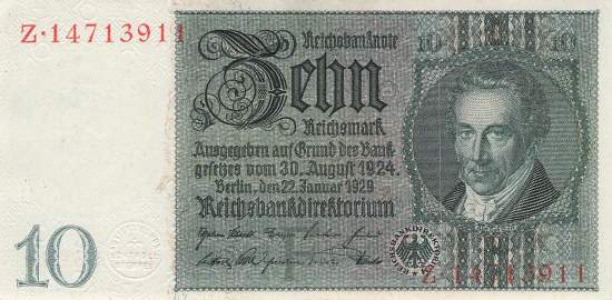 10 Mark 1929